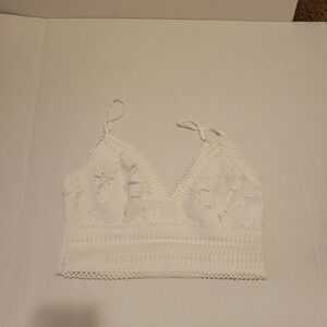 Love tree bralette white lace size large